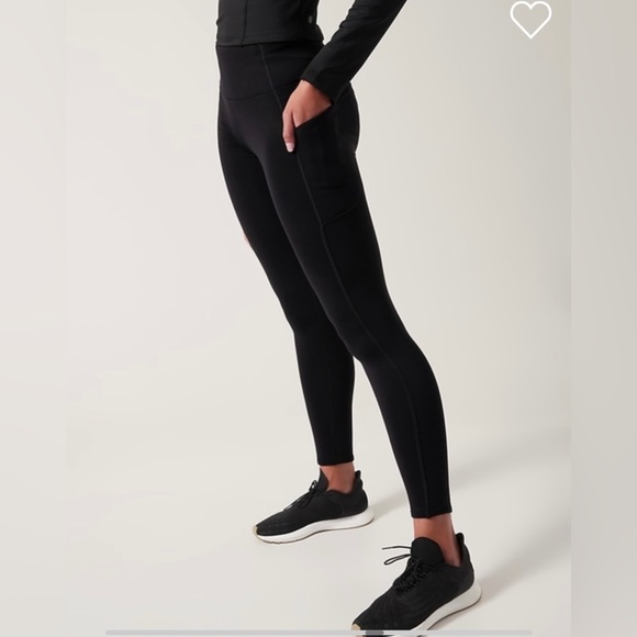 NWT- Athleta Altitude Edge Stash Tight in Polartec Power Large - Picture 2 of 8